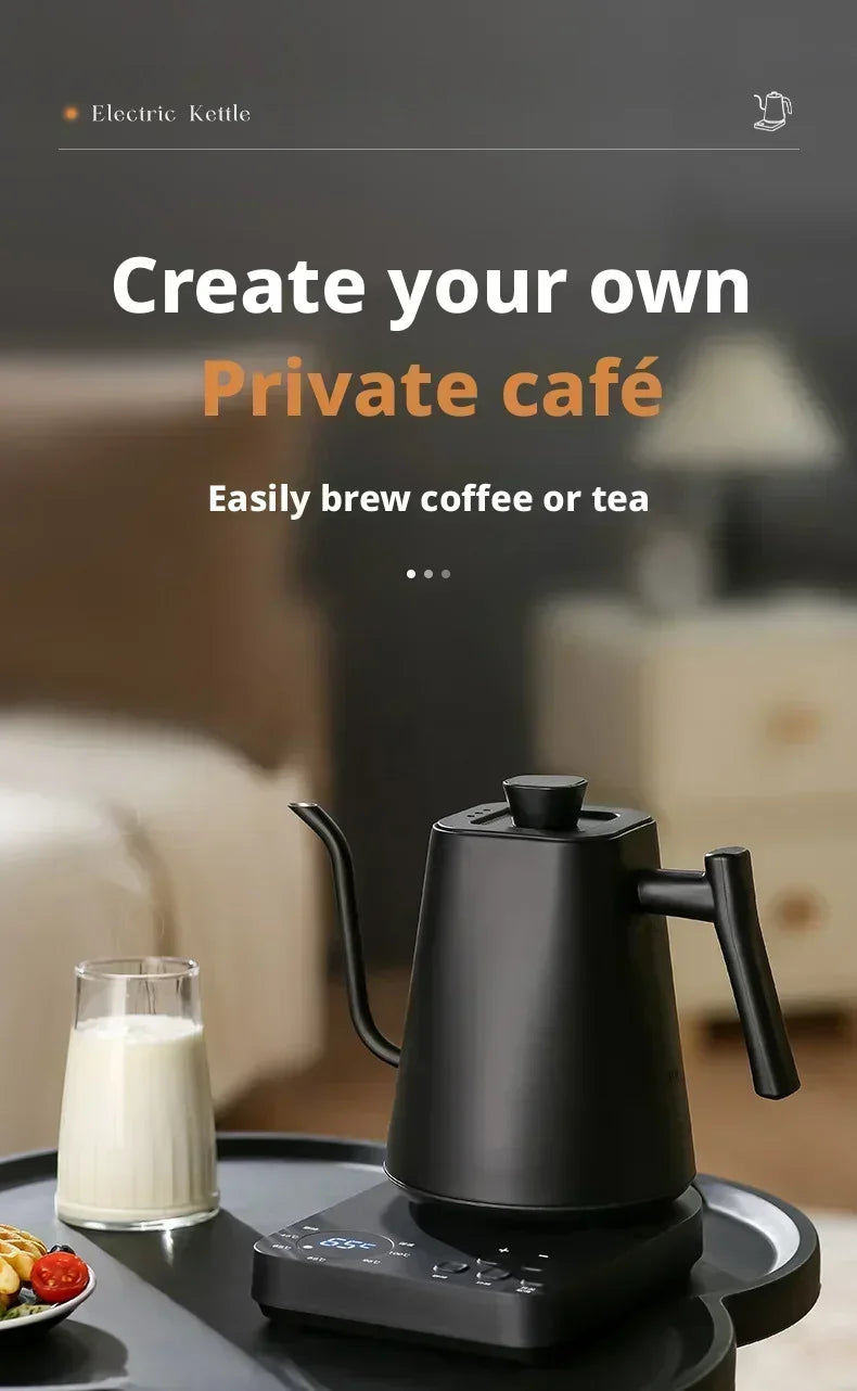 900ML Electric Gooseneck Kettle Constant Temperature Rapid Heating Hand Brew Coffee Pot Gooseneck Kettle Tea Kettle 110V/220V