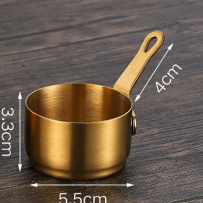 60/80/100ml Mini Sauce Pan Pot Gravy Stainless Steel Milk Pot Mini Sauce Pan Non Stick Small Saucepan