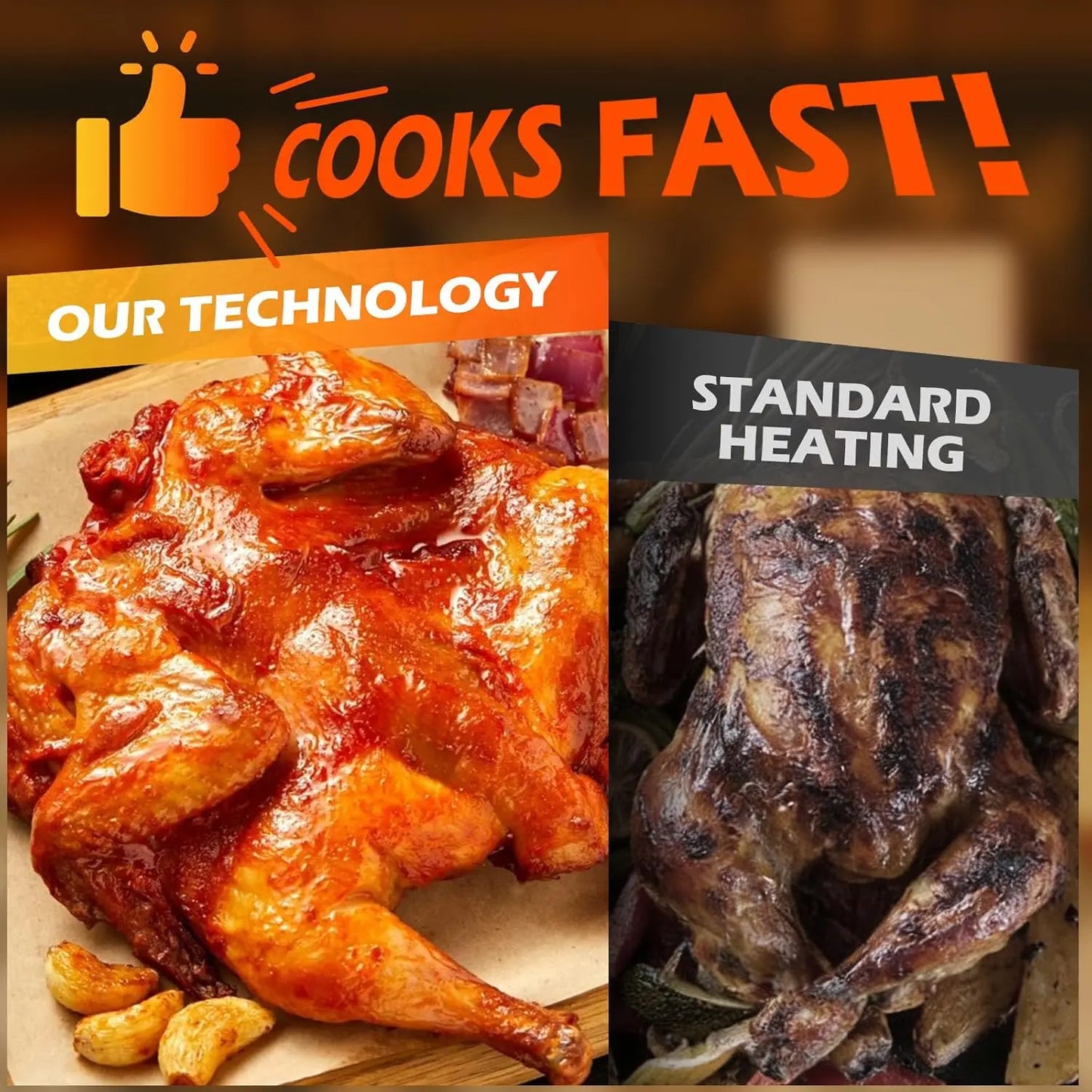 12.6QT Dual Basket Air Fryer, Family-Size for 10-12, XL Basket Fits 6LB Chicken, DoubleStack Compact, 10-in-1 with SyncFinish, Dishwasher-Safe