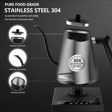 110V 220V 1000W Premium Stainless Steel Ultra-Fast Hot Water Boiler 40-100℃ 600ML Electric Gooseneck Pour Over Coffee Kettle