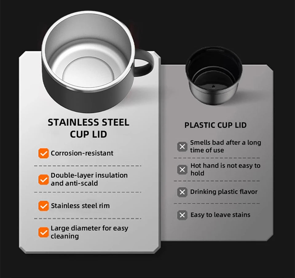 1.3L&1.5L Car Kettle 12V24V Truck Specific Heating And Insulation Integrated Intelligent 304 Stainless Steel Electric Kettle