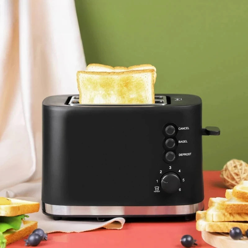 110V/220V Electric Toaster Automatic Bread Baking Machine Stainless steel Household Breakfast Toast Oven Sandwich Grill 2 Slice