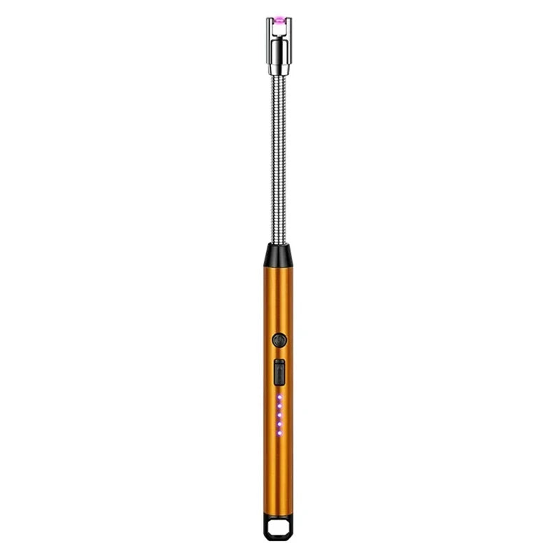 Type-C Rechargeable Kitchen Artifact Portable Smart Pulse Igniter Household Gas Stove Long Handle Electronic Lighter Wholesale