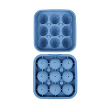 9-Hole Silicone Soccer Ball Cube of Ice Tray with Lid Round Ice Ball Mold for Whiskey for Home Bars And Sports-Themed Parties