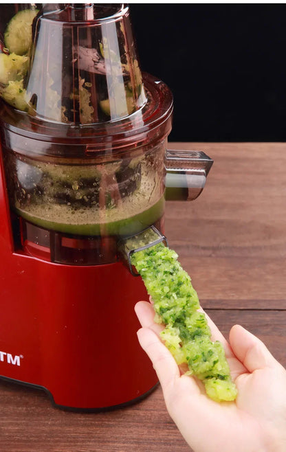 220V Juice Extractor Home Slag Separation Ginger Fruit Vegetable Juice Extractor Multifunctional Fruit Slow Juicer Automatic