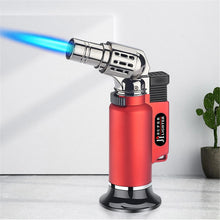 Metal Windproof Turbo Gas Lighters Welding Torch Kitchen Cooking Adjustable Flame Powerful Spray Gun Cigar Lighter For Men Gifts