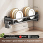 Floating Wall Drainer for Kitchen Dishes Multifunction Divider Spoon Kitchen Accessories Holder Organizers Storage Shelf Rack
