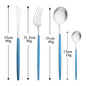 4Pcs black Gold Matte Cutlery Set Stainless Steel Dinnerware Silverware Flatware Set Home Knife Fork Spoon Picnic Tableware Set