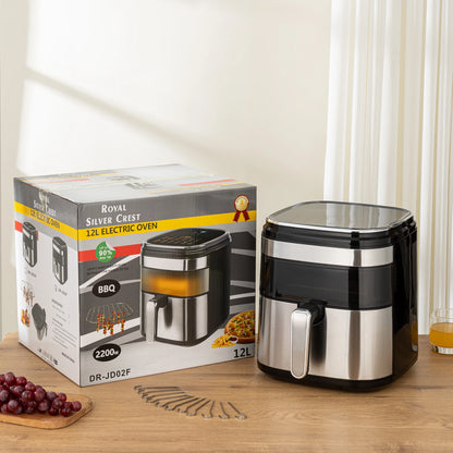 New 12L Electric Healthy Air Deep Fryer Digital Display Temperature Control Rapid Smart Air Fryer