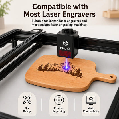 1PCS Beech Wood Cutting Board Blank for Laser Engraving, DIY Personalized Serving Board with Handle, Hardwood Craft Material