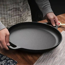 Multi-Function Cast Iron Griddle Skillet - Non-Stick Pan For Pizza, BBQ, Pancakes - Compatible with All Stovetops