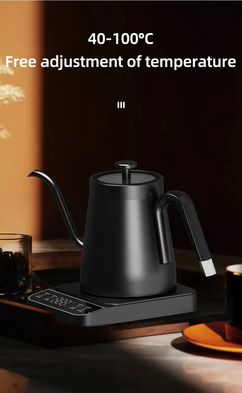 110V/220V Electric Kettle Gooseneck Jug Hand brew Coffee Pot Thermo Pot Temperature-Control Heating Water Bottle Smart Teapot