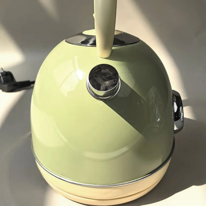 1850W Retro Printed Paint Electric Kettle Auto Power Off 304 Stainless Steel Boiling kettle With Temperature Display Teapot 1.7L