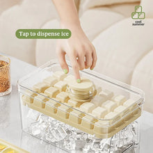 28/56 Grids Ice Cube Mold Press Ice Tray Bucket Multifunctional Ice Maker with One-touch To Release Portable Ice Box Ice Cube Tr