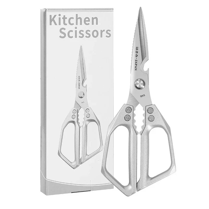 Heavy-Duty Kitchen & Craft Scissors - Cuts Poultry Bones, Fabric & More | Multi-Purpose Stainless Steel Shears