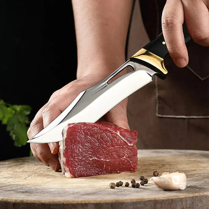 Stainless Steel Professional Butcher Knife Boning Utility Knife Kitchen Forged Handmade Knife Wooden Handle Kitchen Accessories