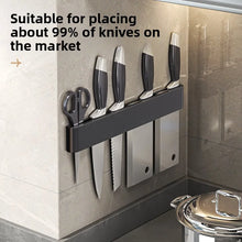 Wall-Mounted Kitchen Knife Holder No Punching Stainless Steel Storage Rack for Home Use 304 Steel Knife Insertion Rack