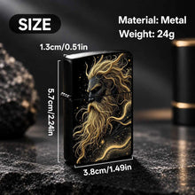 Nordic Myth Star God Themed Portable Lighter, Black Gold Myth Art Style Trendy Creative Item, Practical Accessory For Daily Outings, Suitable For Multiple Scenarios, Exquisite Texture Ideal Gift, Unique Atmospheric Stylish Sm