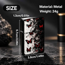 Exquisite Portable Igniter With Striking Red Black Dance Art Pattern, Stylish Atmospheric Practical Item For Daily Outdoor Camping Gathering Scenarios, Creative Premium Gift Choice With Distinct Unique Aesthetic A Humorous An