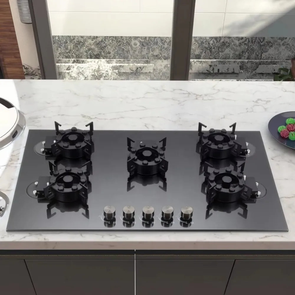 Kitchen Built in Multi 5 Five Burners Gas Gas Cooktops Stove Plate Cooker Hob Gas Stove 5 burner Heater for Household