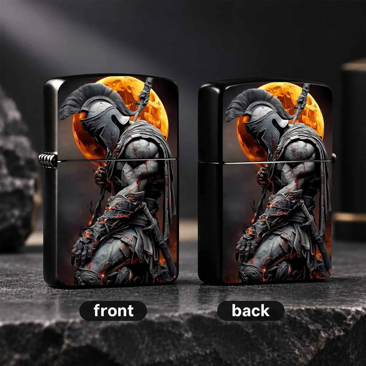 Spartan Themed Creative Lighter, Full Scenario Application For Daily Commute, Outdoor Trips, Casual Gatherings And More, Striking Dark Aesthetic, Premium Tactile Feeling, Ideal Choice For Personal Use And Gifting, Stylish Pra