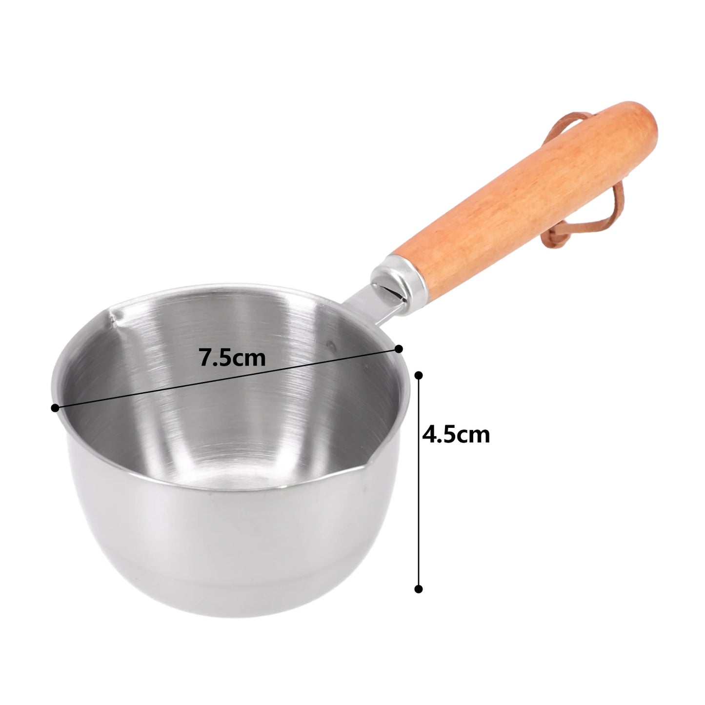 Stainless Steel Oil Pot Mini Soup Milk Pot Multifunctional Burning Oil Dripping Sauce Special Pot Hot Oil Pan Sauce Kitchen Pots