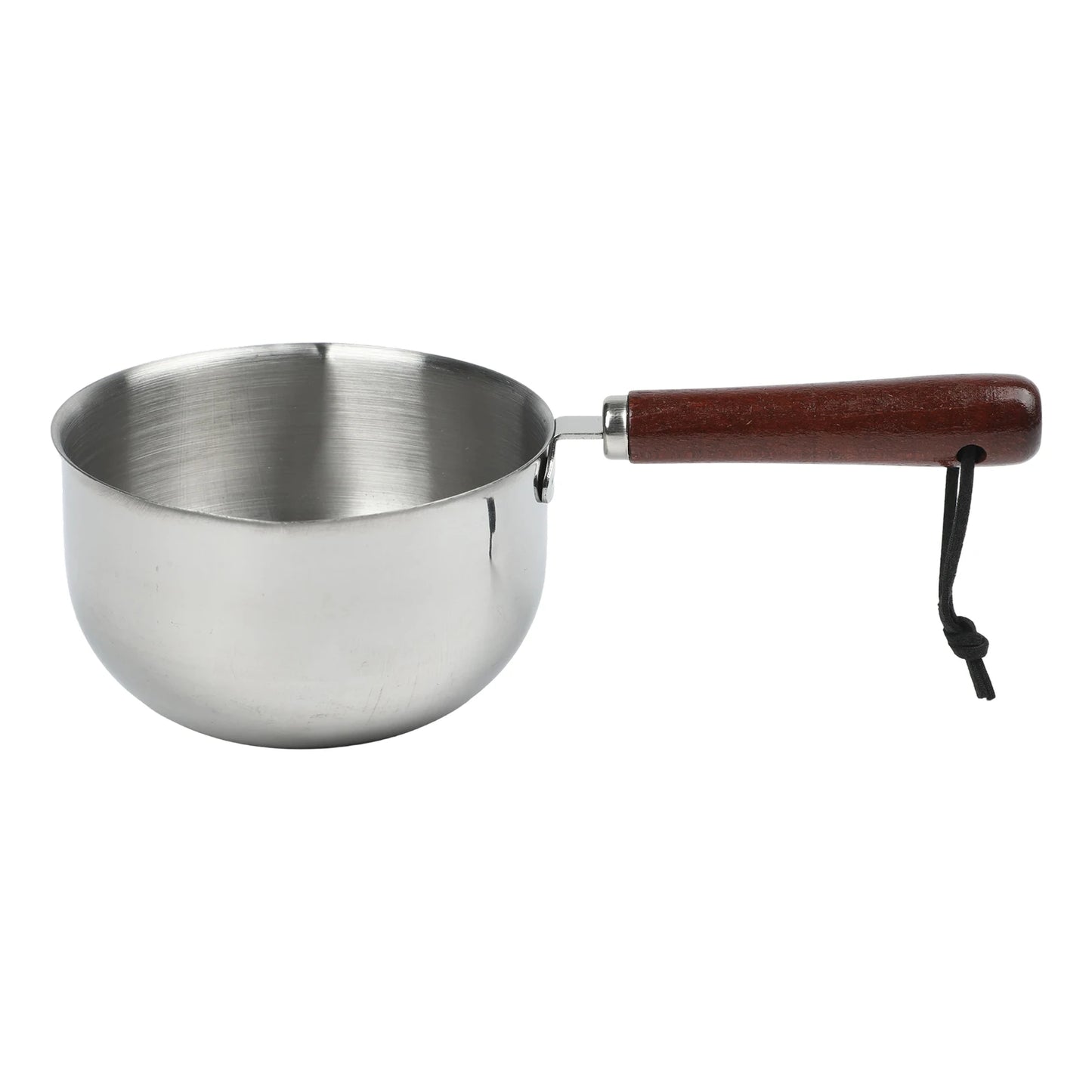 Stainless Steel Hot Oil Pot Milk Pan With Wooden Handle Small Pot Cooking Butter Melting Pot Sauce Pan Kitchen Pan