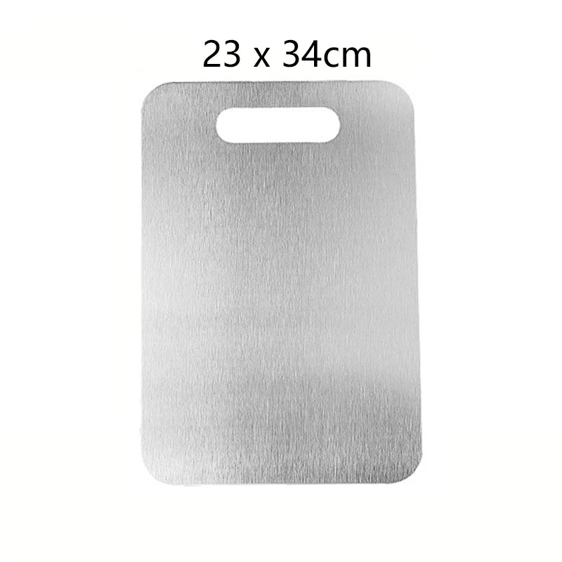 Titanium Cutting Stainless Boards for Kitchen Board 316 Steel Thickened Double Sided Food Grade Portable Fruit Meat Chopping