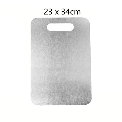 Titanium Cutting Stainless Boards for Kitchen Board 316 Steel Thickened Double Sided Food Grade Portable Fruit Meat Chopping
