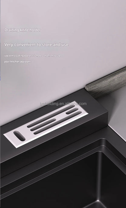 Integrated Sink Dishwasher Home Embedded Dishwasher 110~220V Integrated Dishwasher 304 SUS Ultrasonic Integrated Kitchen Sink
