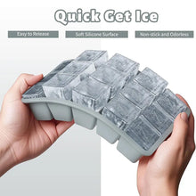 2PCS Ice Cube Moulds with Lid 15 Grid Silicone Freezer Ice Cube Trays Reusable Ice Cube Mold for Whiskey Cocktail Juice Coffee