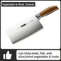 New Upgaded Complete 4-Piece Knife Set with Box - Stainless Steel Cleaver, Chef, Slicing & Paring Knives for All Kitchen Needs