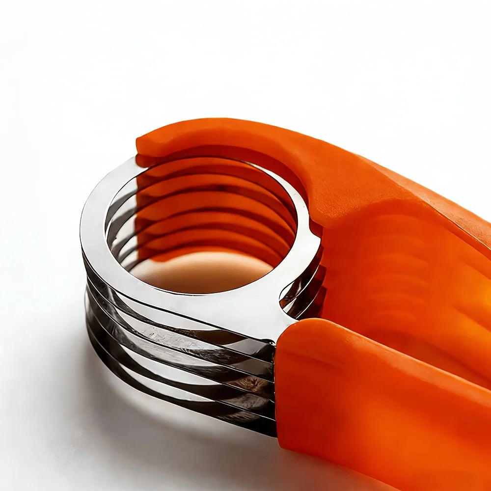 Banana Slicer (ABS + Stainless Steel) – Fruit and Vegetable Slicer/Cutter; Suitable for Bananas, Strawberries, and Grapes (1-Pack)
