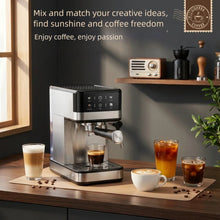 20Bar Semi-Automatic Espresso Machine with Steam Milk Frother - Compact for Home Use, Smart Temperature Control, Home Coffee Mak