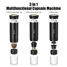 DENOKIN Portable Espresso Coffee Machine With Digital Display 3-in-1 Capsule Coffee Maker for Car & Home Camping Coffee Maker