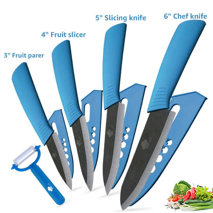 Ceramic Knives Kitchen knives Set 3 4 5 6 inch Chef knife Cook Set Chef Utility Slicer Vegetable Peeler White Zirconia Blade