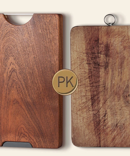 Ebony chopping board solid wood square plate multi-functional double-sided cutting board kitchen whole wood cutting board