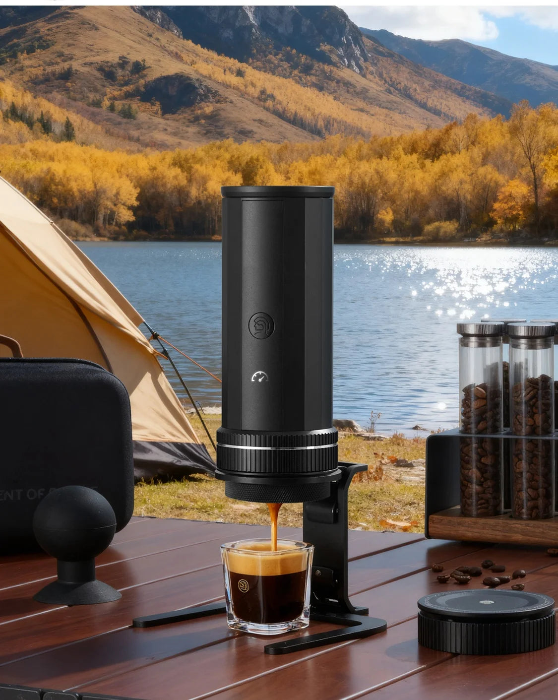 Hero Italian Professional Edition Portable 58mm Espresso Coffee Machine Manual Extraction Maker for Home Cafe Barista Brewing