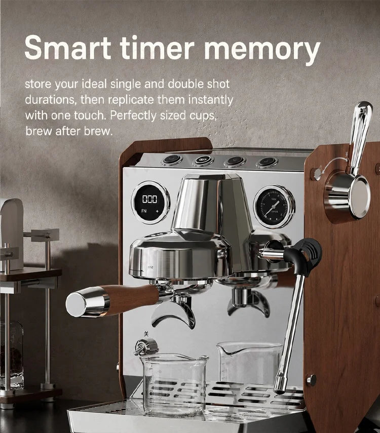 ITOP CMLC05 Coffee Machine 58mm Brew Head 1850W NTC Temp Control 9‑12Bar Optimal Pressure 4 Customizable Parameters 2L Tank