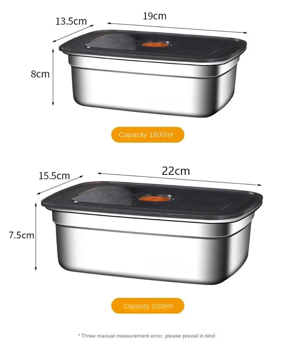 Stainless Steel Camping Lunch Box – Leak-Proof, Freezer & Microwave Safe Bento Container