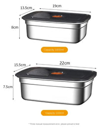 Stainless Steel Camping Lunch Box – Leak-Proof, Freezer & Microwave Safe Bento Container
