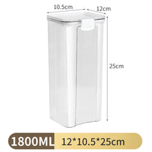 1-5PCS Sealed Jars Large Capacity Waterproof Transparent Scene Kitchen Candy Dried Grain Storage With Lid Fridge Storage Tank