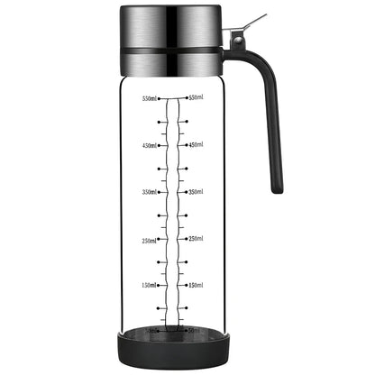 Oil bottle glass Oil pot leakproof Tank Kitchen soy sauce Bottles Vinegar Pots Seasoning Tool Set Of Household Flip Lid