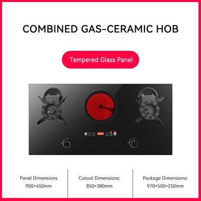 Kitchen Appliance Glass Electric and Gas Burner Stove Tempered Glass Gas Stove for Home