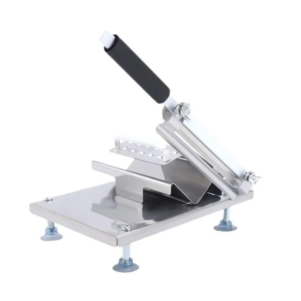 Multi-Functional Manual Meat Slicer - Stainless Steel Home & Commercial Slicing Machine for Lamb, Beef & Frozen Meat Cuts