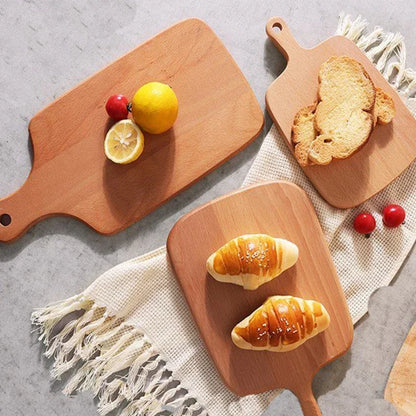 Custom Mini High Quality Kitchen Wooden Chopping Tray Blocks Cutting Board Pizza Bread Fruit Sushi Tray Hangable Kitchen Tool I6