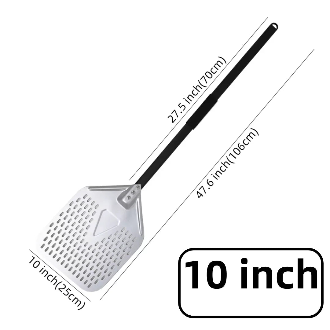 10 12 13 14 Inch Big Pizza Perforated Shovel Paddle Short/Long Handle for Oven Turning Peel Kitchen Utensils Pizza Baking Tools