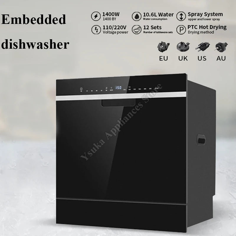 Dishwasher Embedded Large-capacity Intelligent Energy-saving Household Multifunctional Cleaning And Drying Integrated Machine