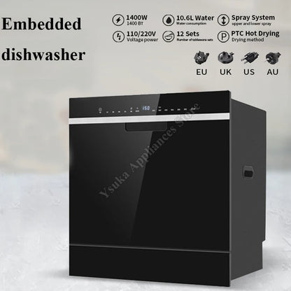Dishwasher Embedded Large-capacity Intelligent Energy-saving Household Multifunctional Cleaning And Drying Integrated Machine