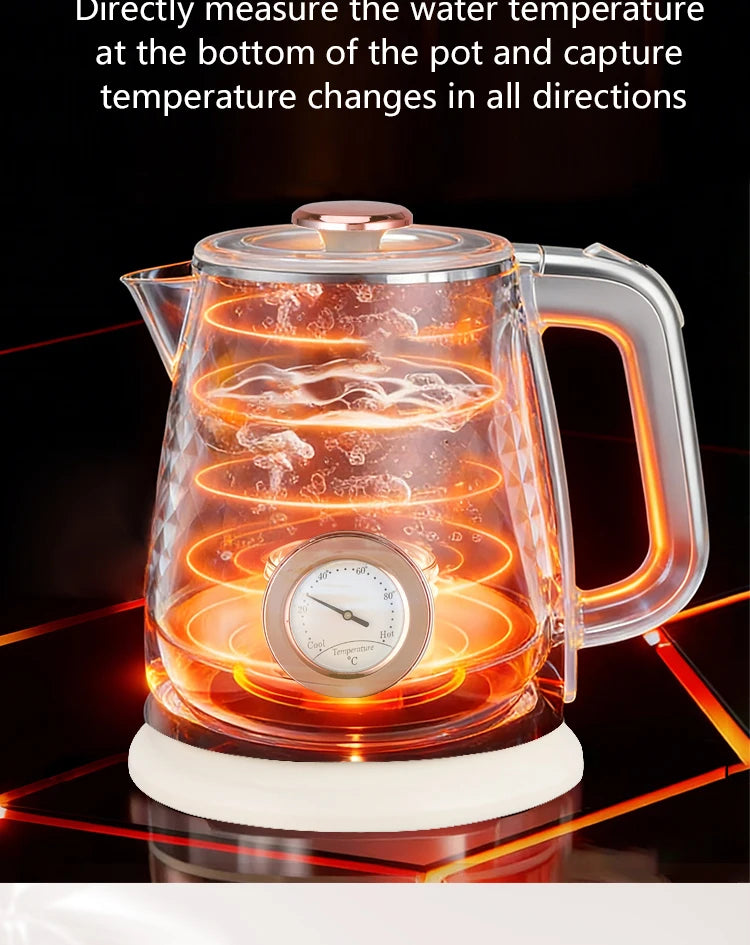 GELAIBO electric kettle mechanical thermometer shows the temperature, high-quality temperature control, European-style fashion s